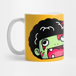 Afro Zombie  (Back Design) | Halloween Mug